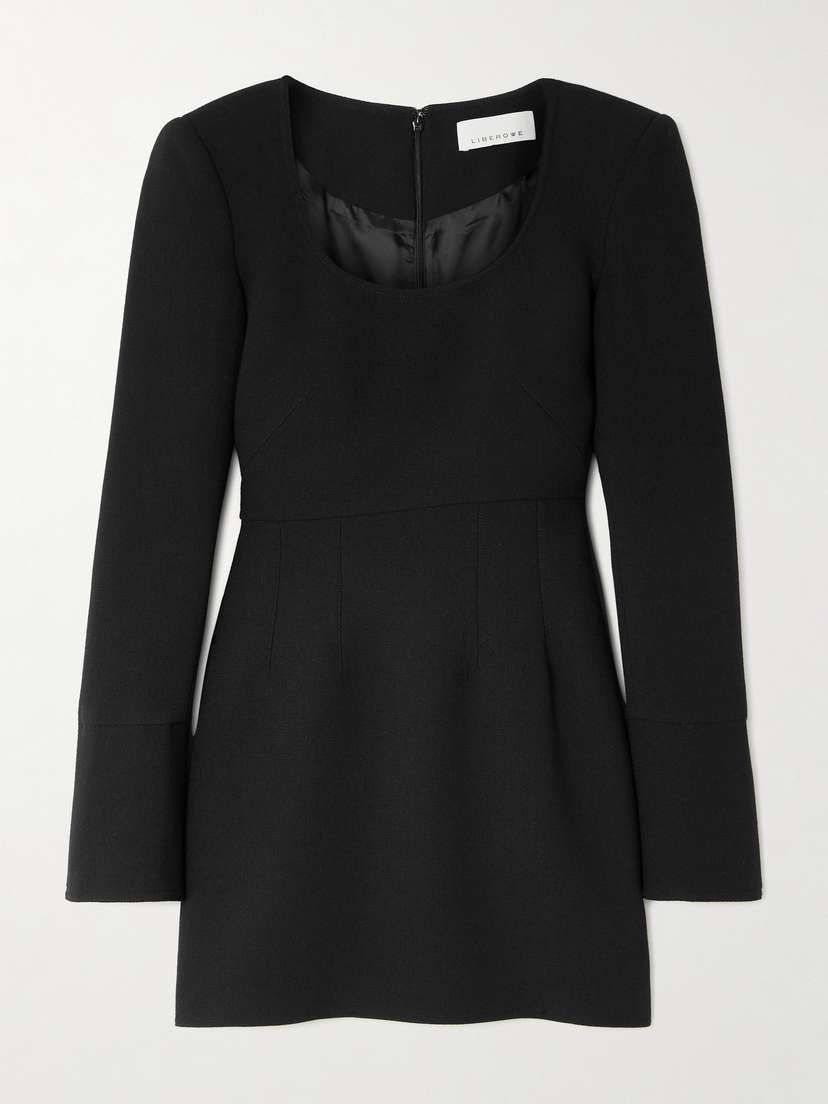 LIBEROWE + The Vanguard Amber Wool-crepe Mini Dress