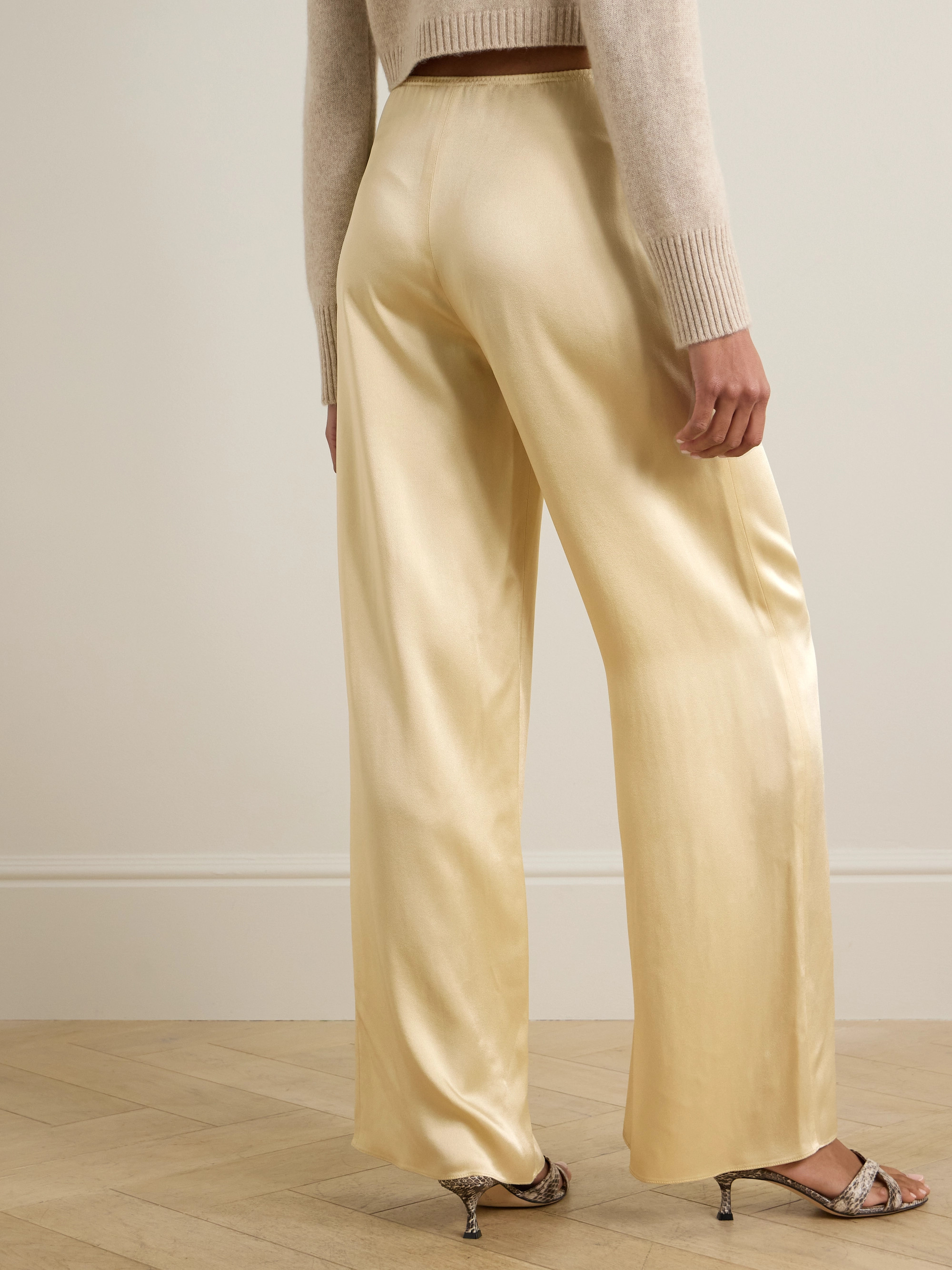 Liberowe + The Vanguard satin wide-leg pants