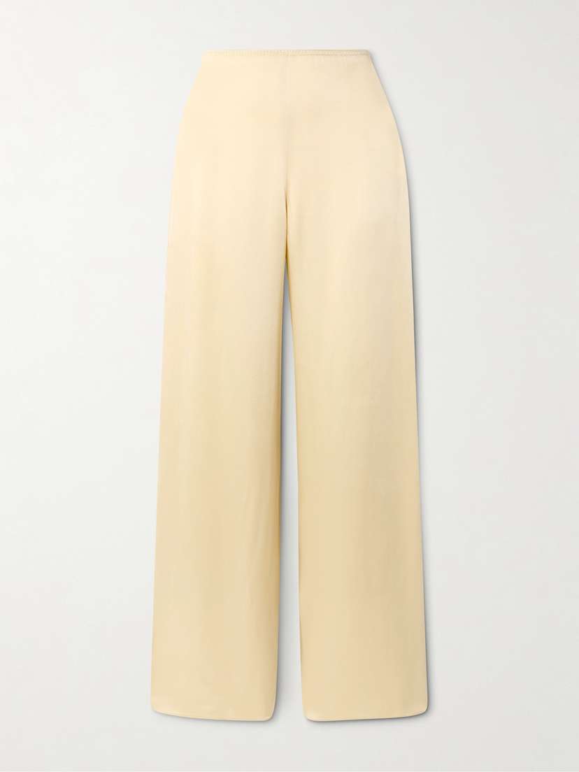 LIBEROWE + The Vanguard Satin Wide-leg Pants
