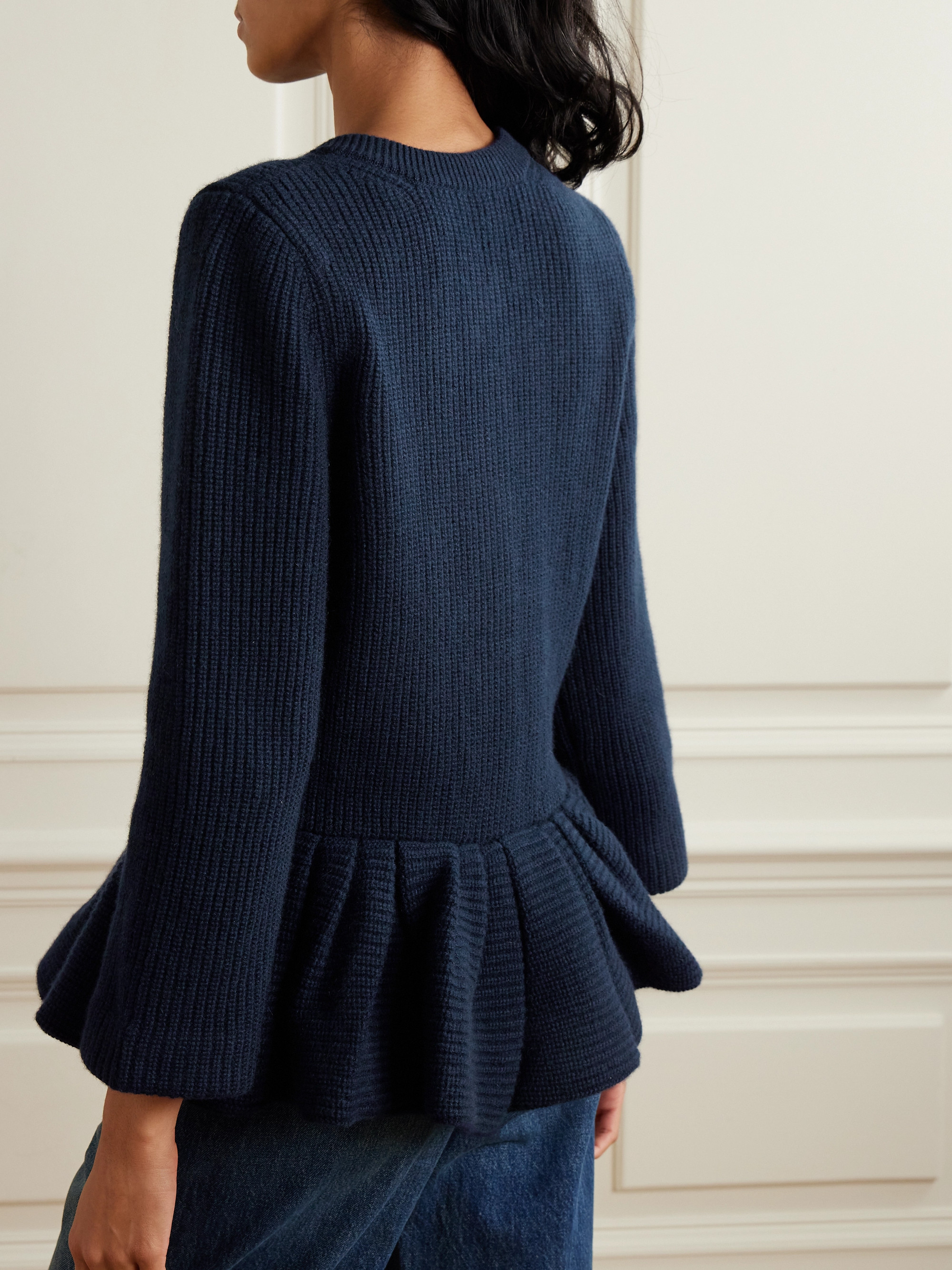 Liberowe - + The Vanguard cashmere peplum cardigan | Plush