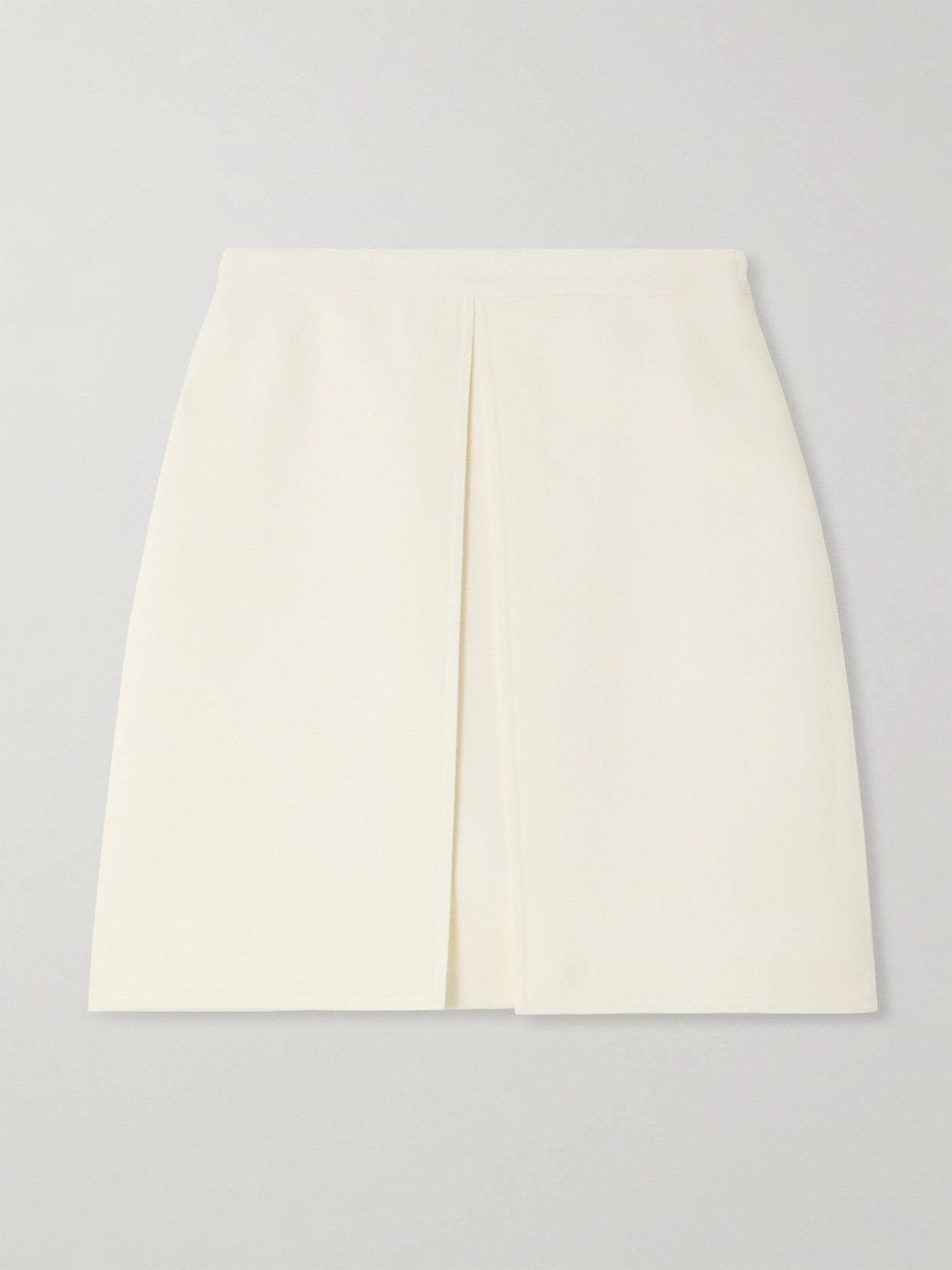 Liberowe Alex Layered Wool-crepe Mini Skirt In White