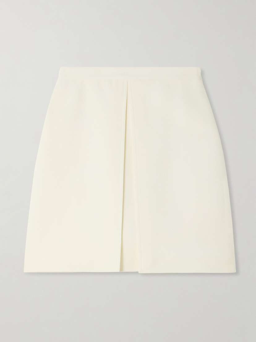 LIBEROWE + The Vanguard Alex Layered Wool-crepe Mini Skirt
