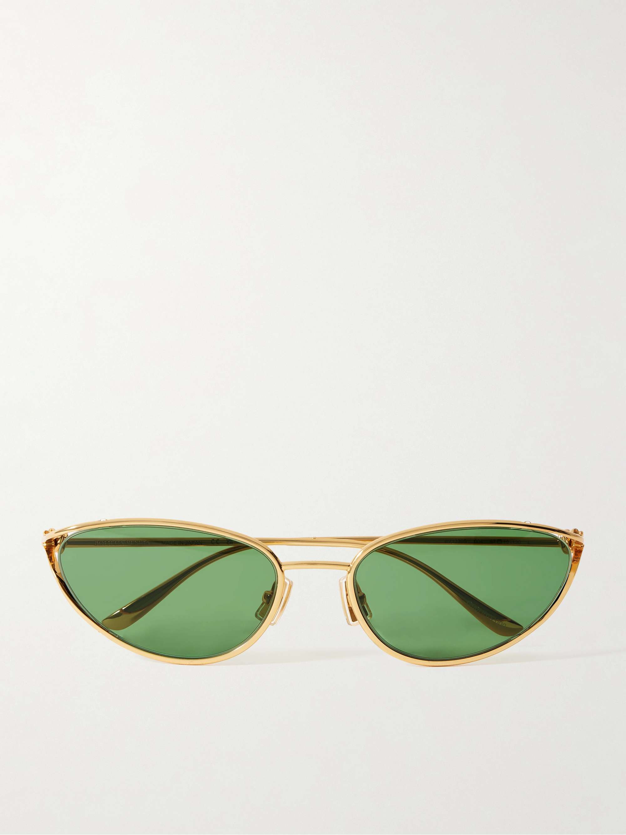 Cat eye gold tone sunglasses gold One Size