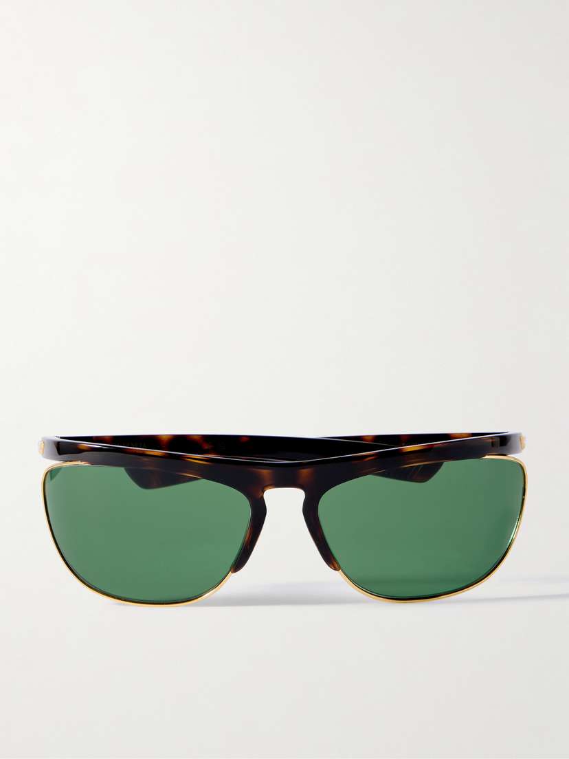 Bottega Veneta Eyewear Cat-eye Tortoiseshell Acetate And Gold-tone Sunglasses