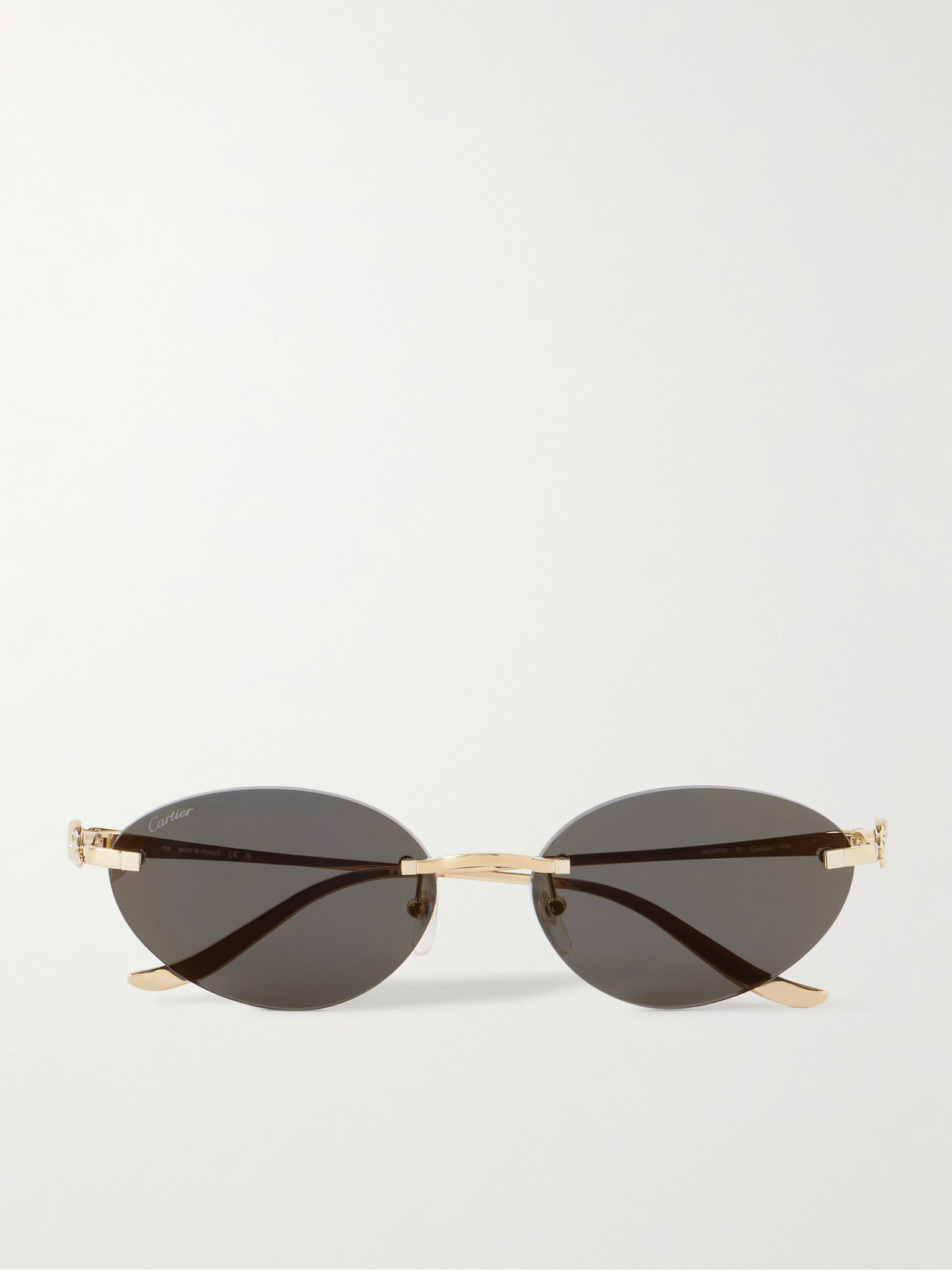 Cartier Eyewear - Panthère Cat-eye Gold-tone Sunglasses - One size