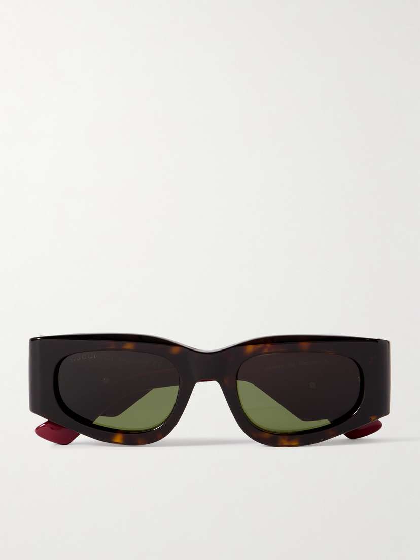 Gucci Eyewear Square-frame Tortoiseshell Acetate Sunglasses