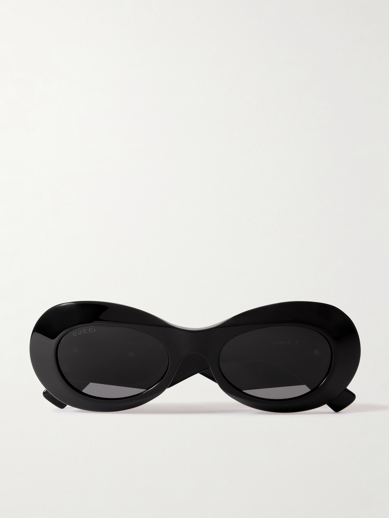 GUCCI EYEWEAR - Round-frame Acetate Sunglasses - Black