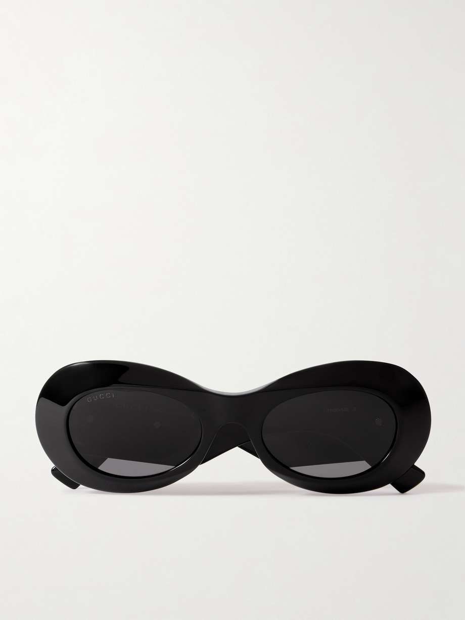 黑色 板材圆框太阳镜 | GUCCI EYEWEAR