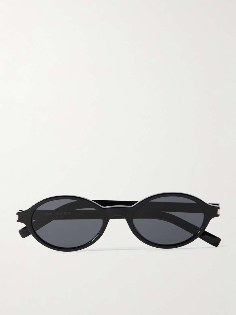 Saint Laurent Eyewear Oval-frame Acetate Sunglasses