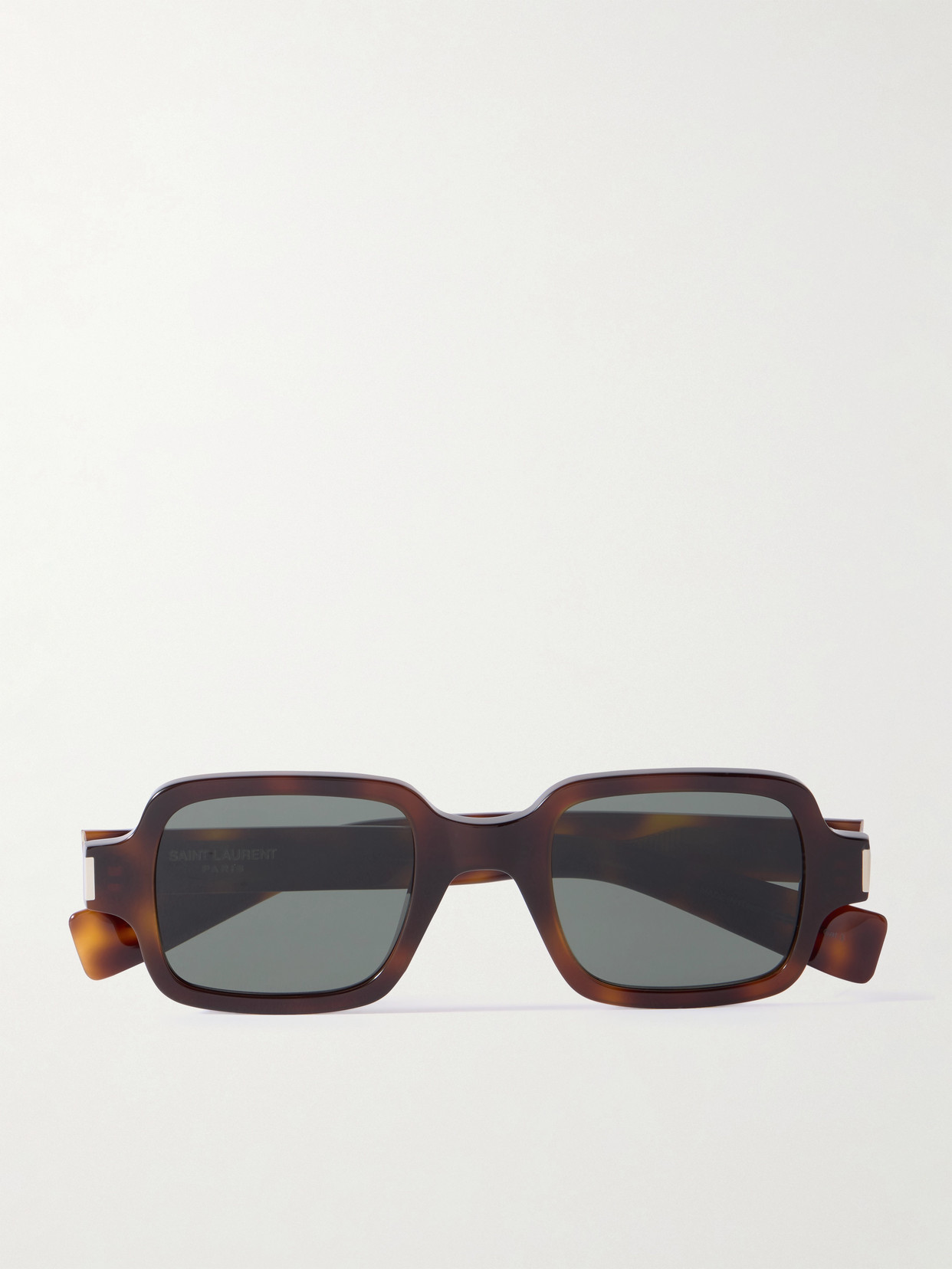 Saint Laurent Square-frame Tortoiseshell Acetate Sunglasses In Brown