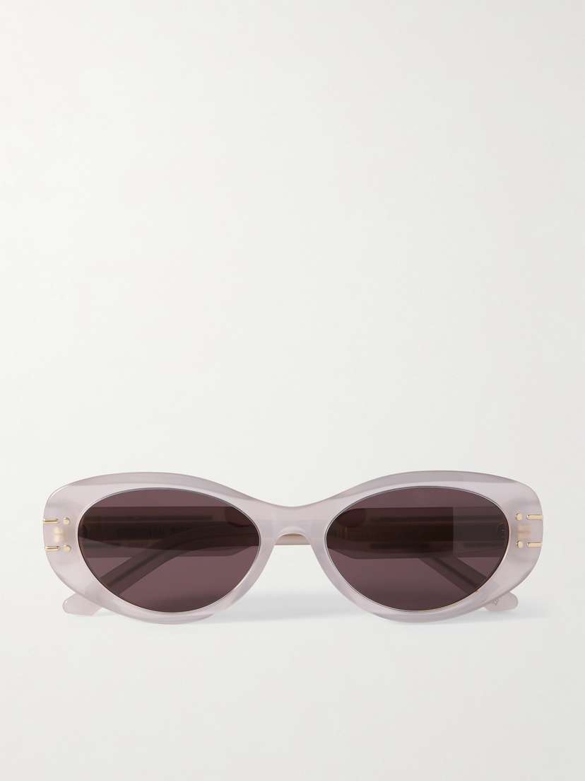 DIOR Eyewear Diorsignature B8u Oval-frame Acetate Sunglasses