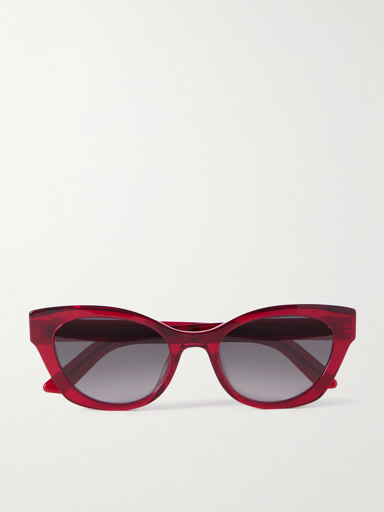 Dior Midnight B2i Cat-eye Acetate Sunglasses In Red