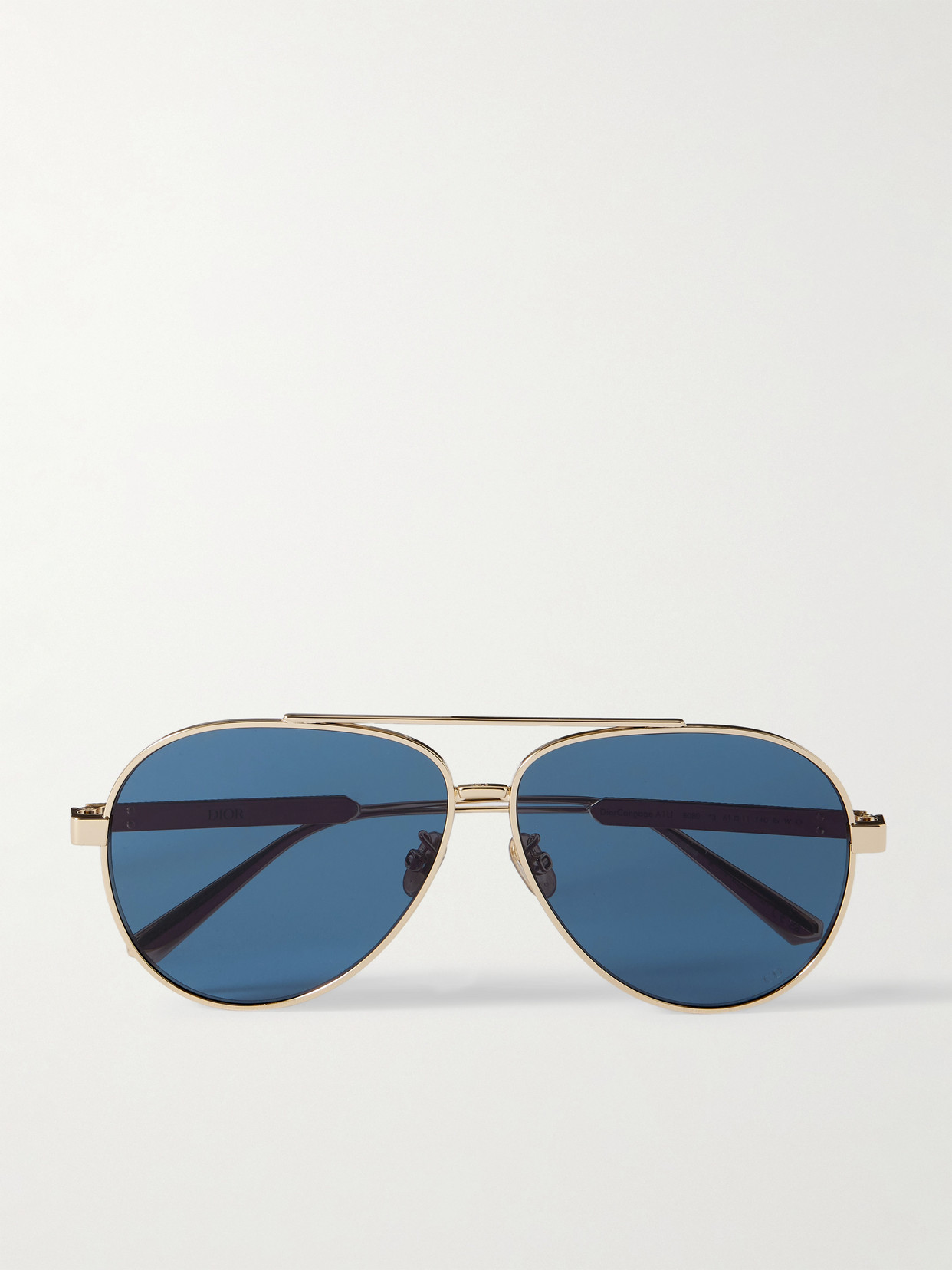 Dior Cannage A1u Aviator-style Gold-tone Sunglasses