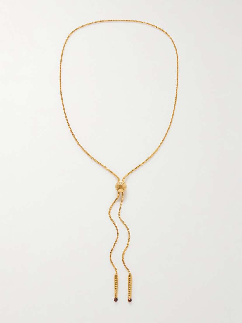 Jacques Marie Mage + Erin Wasson Gold-plated Tigers Eye Necklace