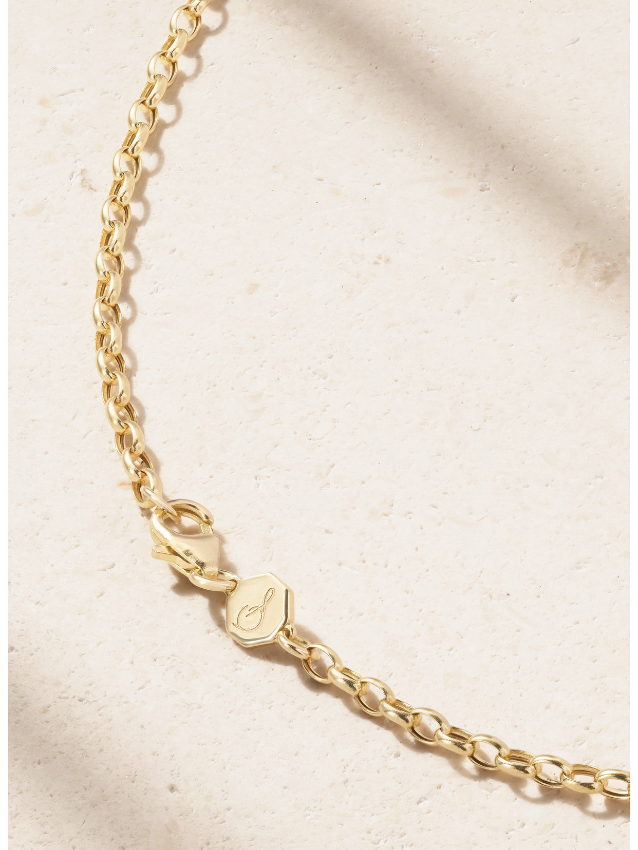 Sorellina Ziggy Bolt 18-karat Gold, Carnelian And Diamond Necklace In Red