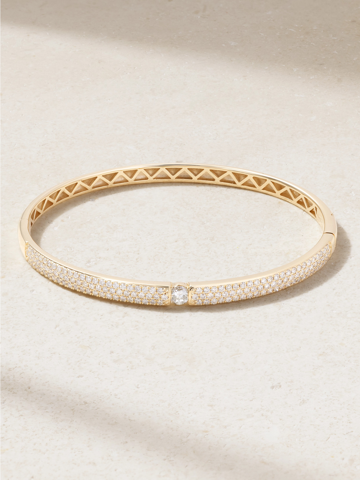 Persée Zeus 18-karat Gold Diamond Bracelet In Silver