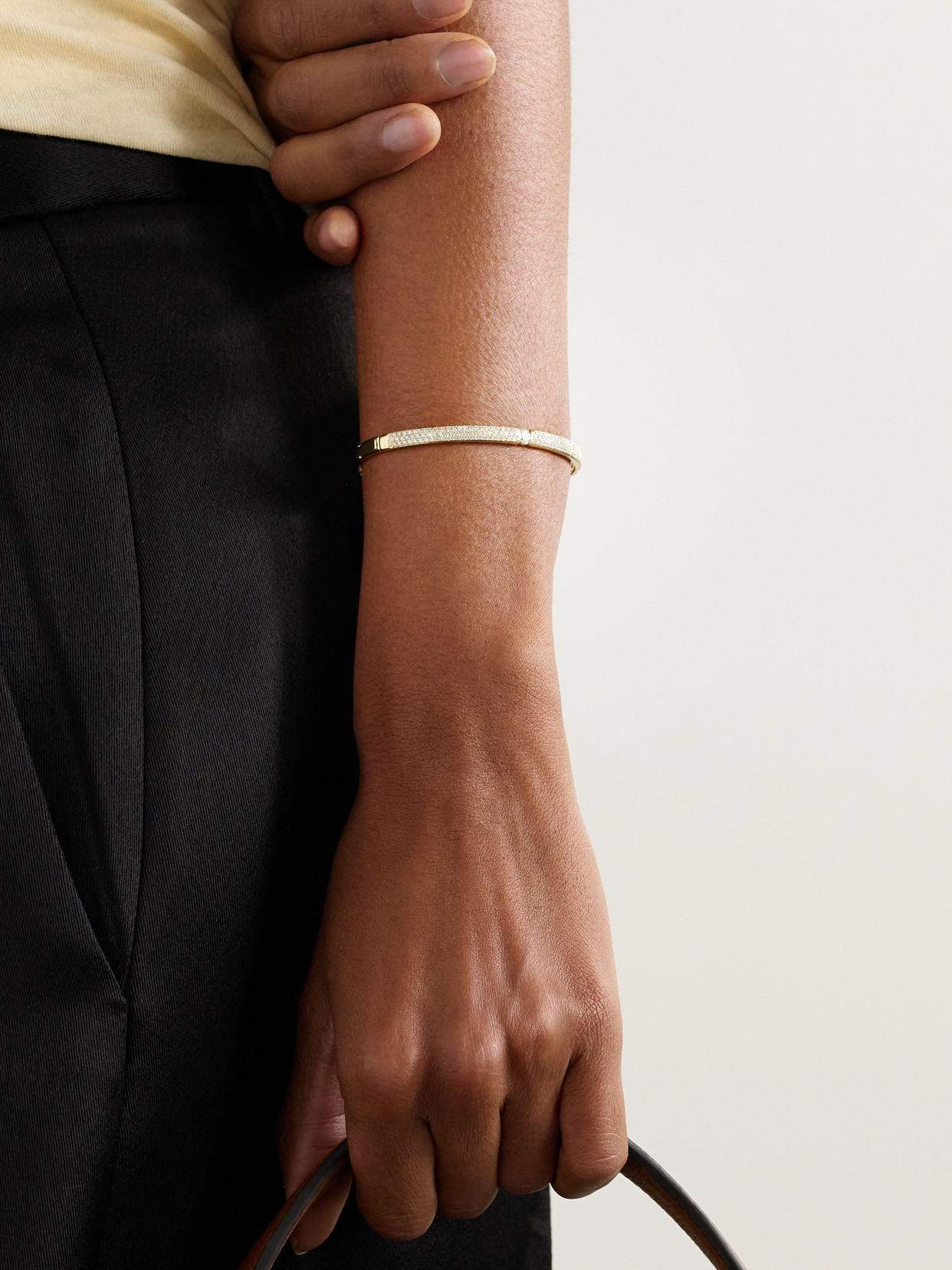 Persée Zeus 18-karat Gold Diamond Bracelet In Silver