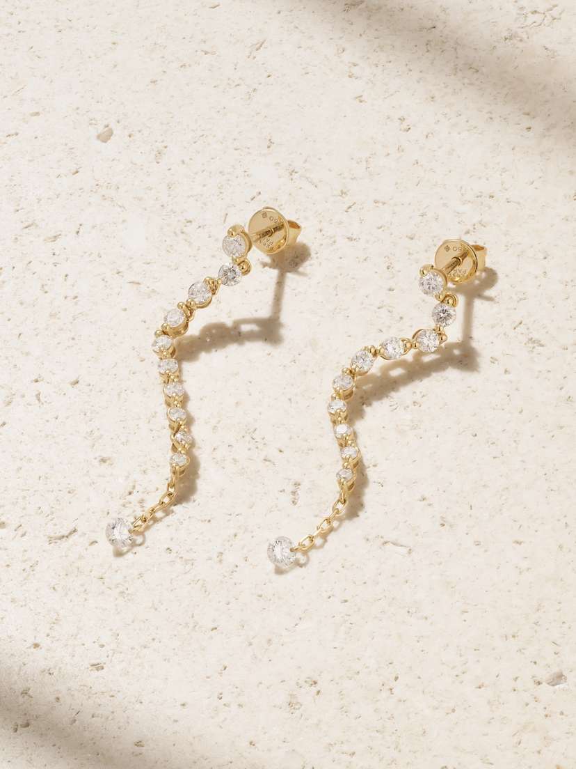 Persée 18-karat Gold Diamond Earrings