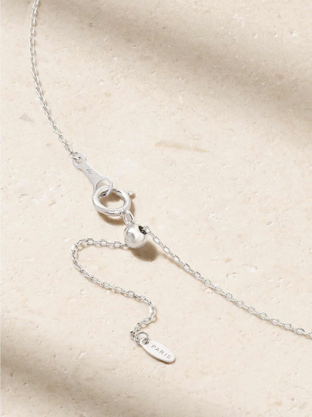 PERSÉE 18-KARAT WHITE GOLD DIAMOND NECKLACE