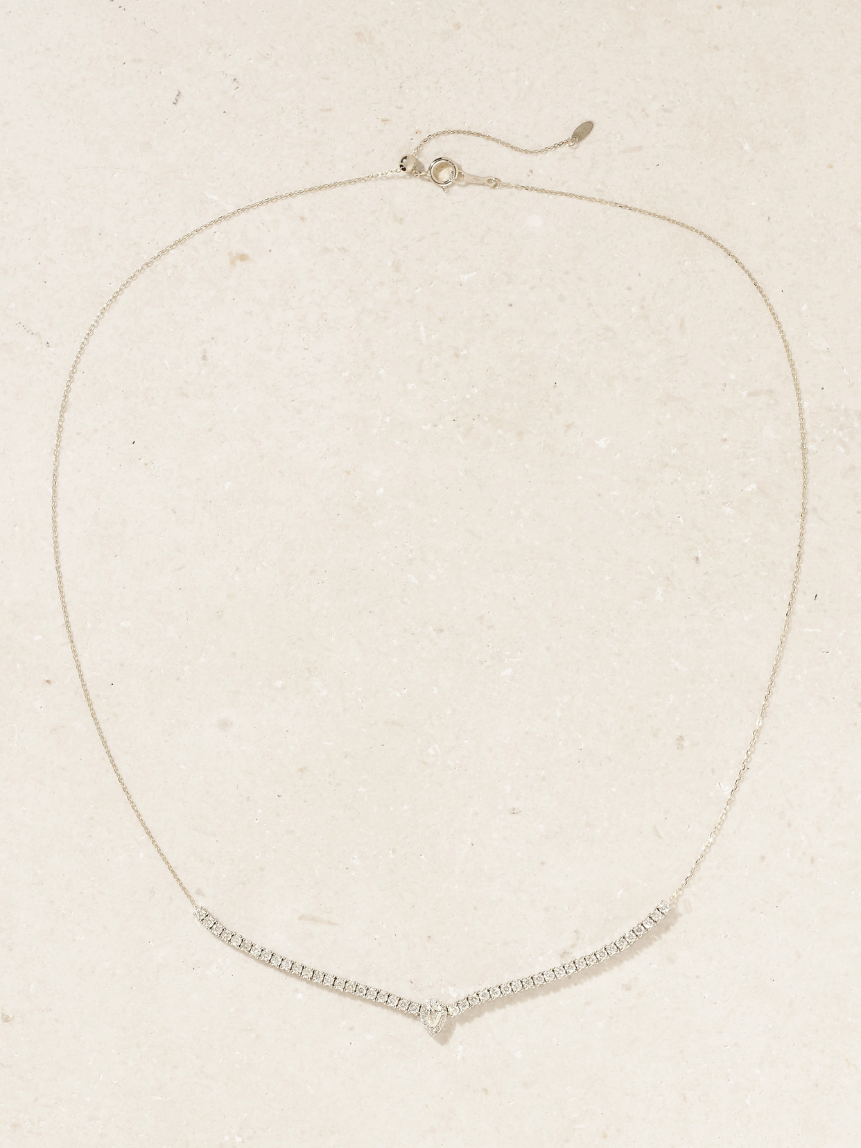 Persée 18-karat White Gold Diamond Necklace