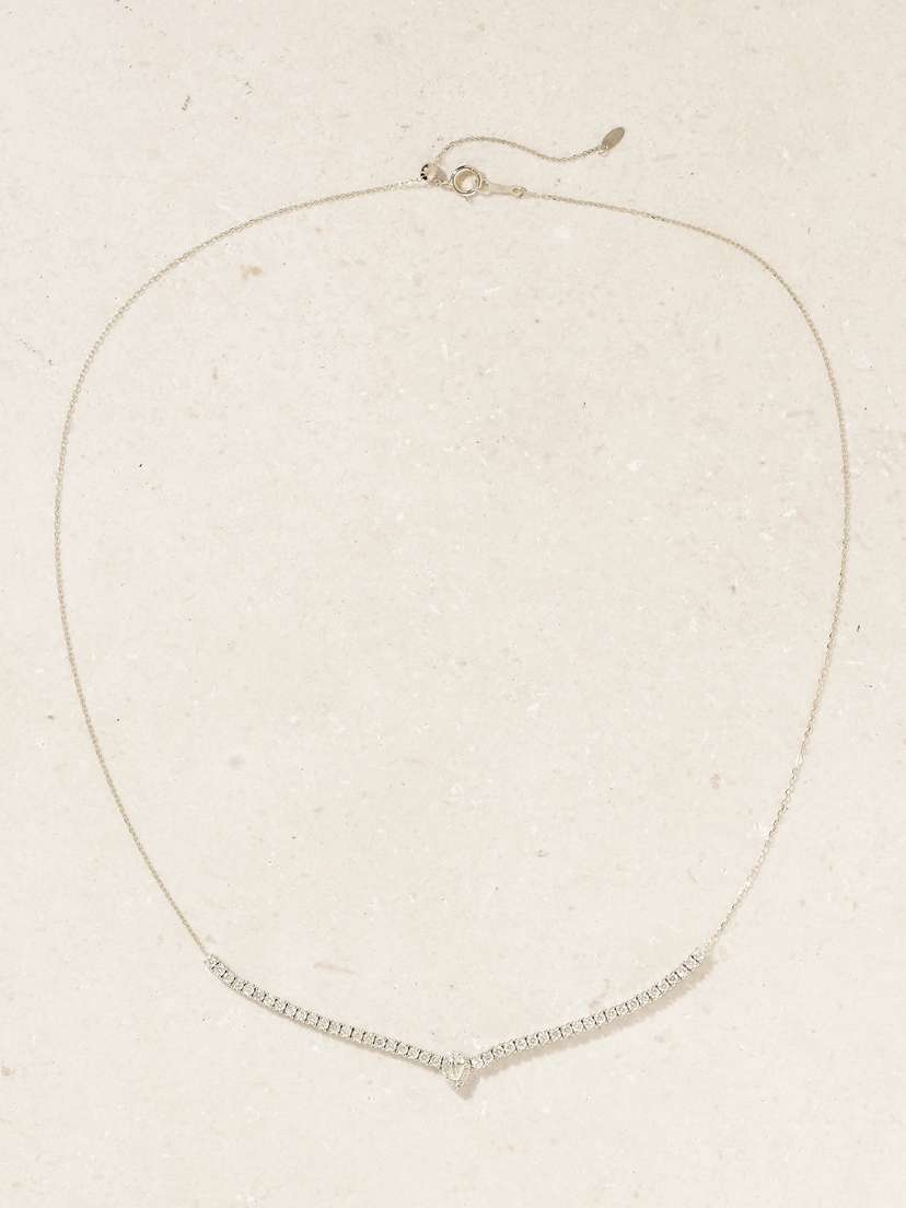 Persée 18-karat White Gold Diamond Necklace