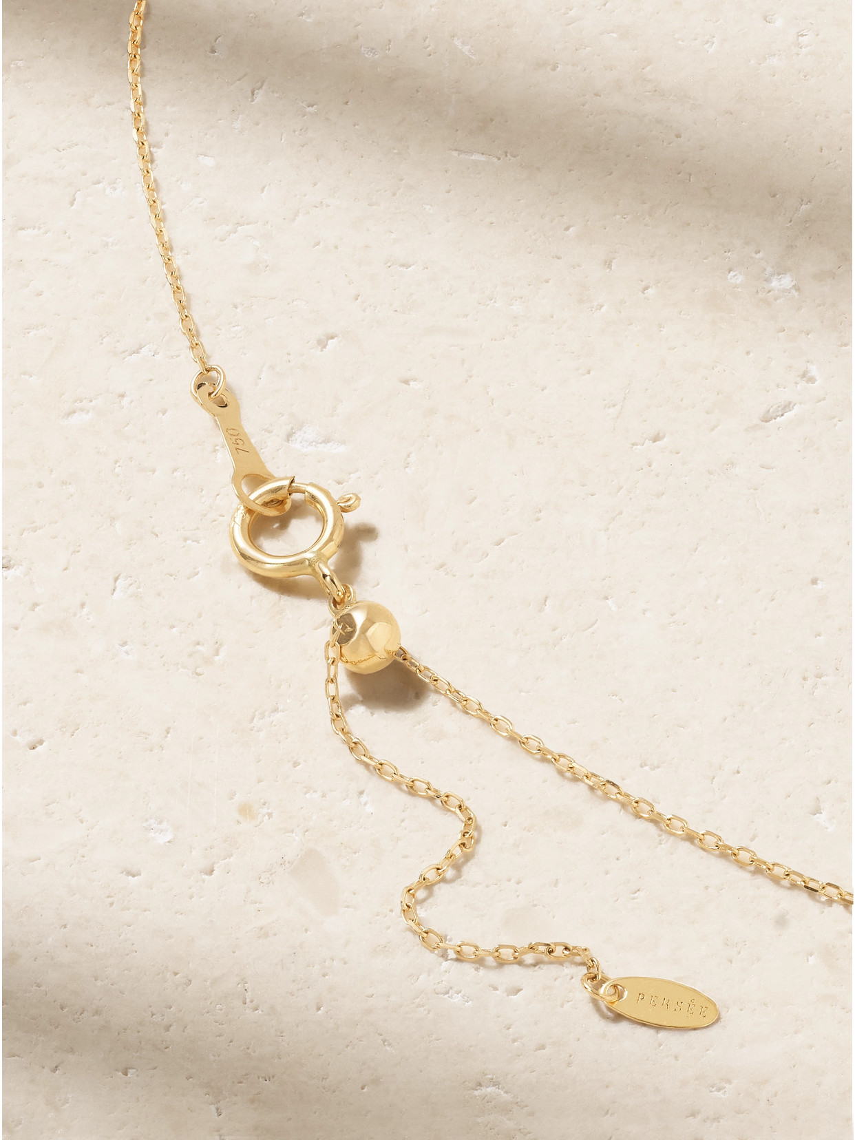 Persée 18-karat Gold Diamond Anklet In Gold