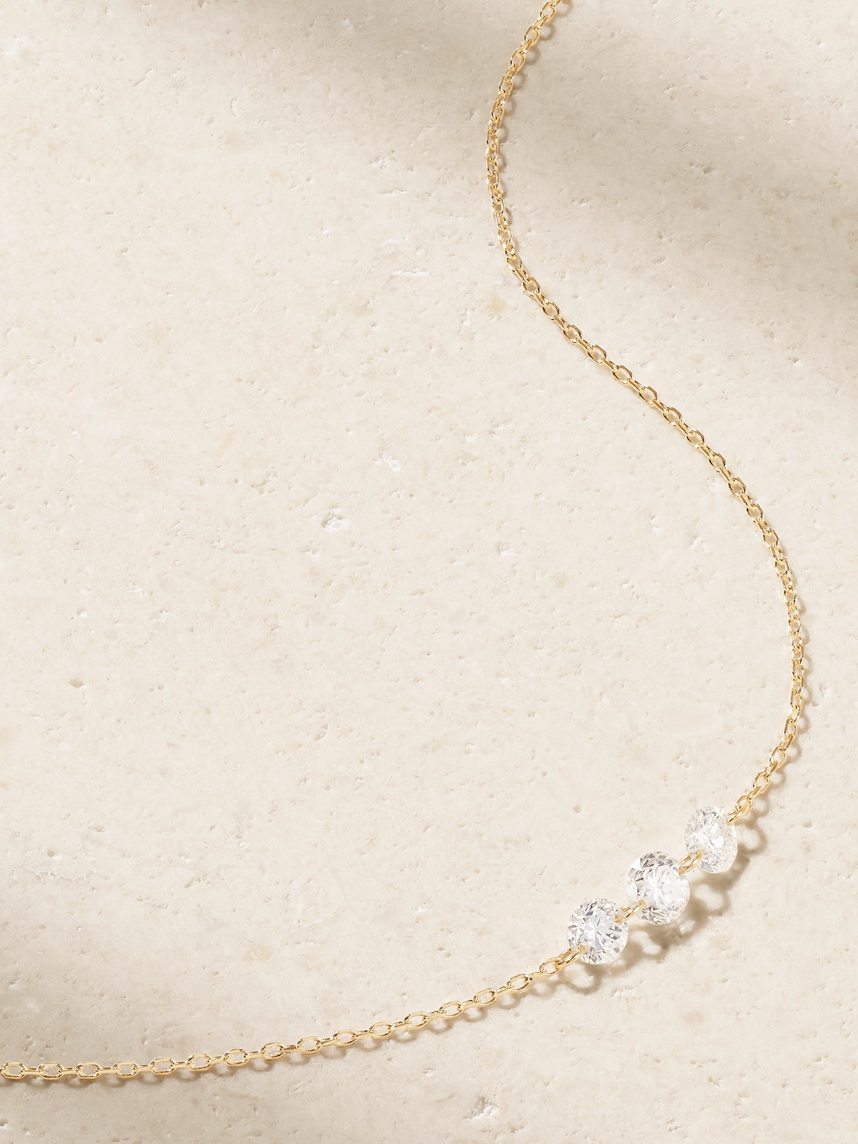 Persée 18-karat Gold Diamond Anklet In Gold