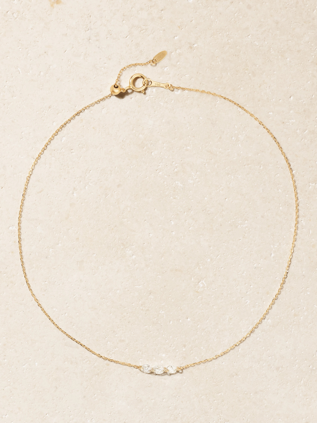 Persée 18-karat Gold Diamond Anklet