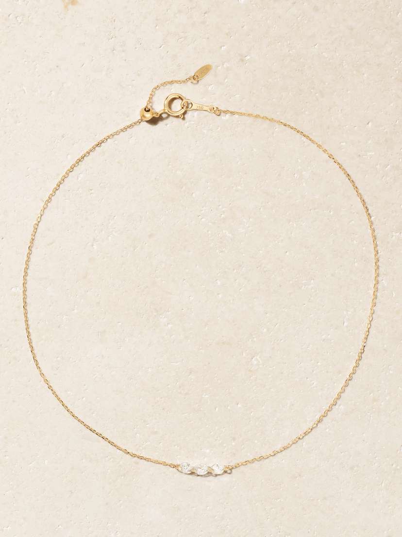 Persée 18-karat Gold Diamond Anklet