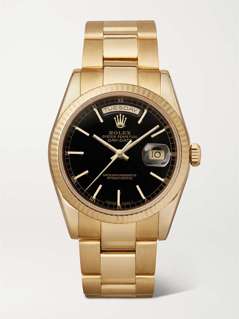 Stephanie Windsor + Rolex Vintage 2000 Day-date President Automatic 36mm 18-karat Gold Watch, Ref. No. 118238