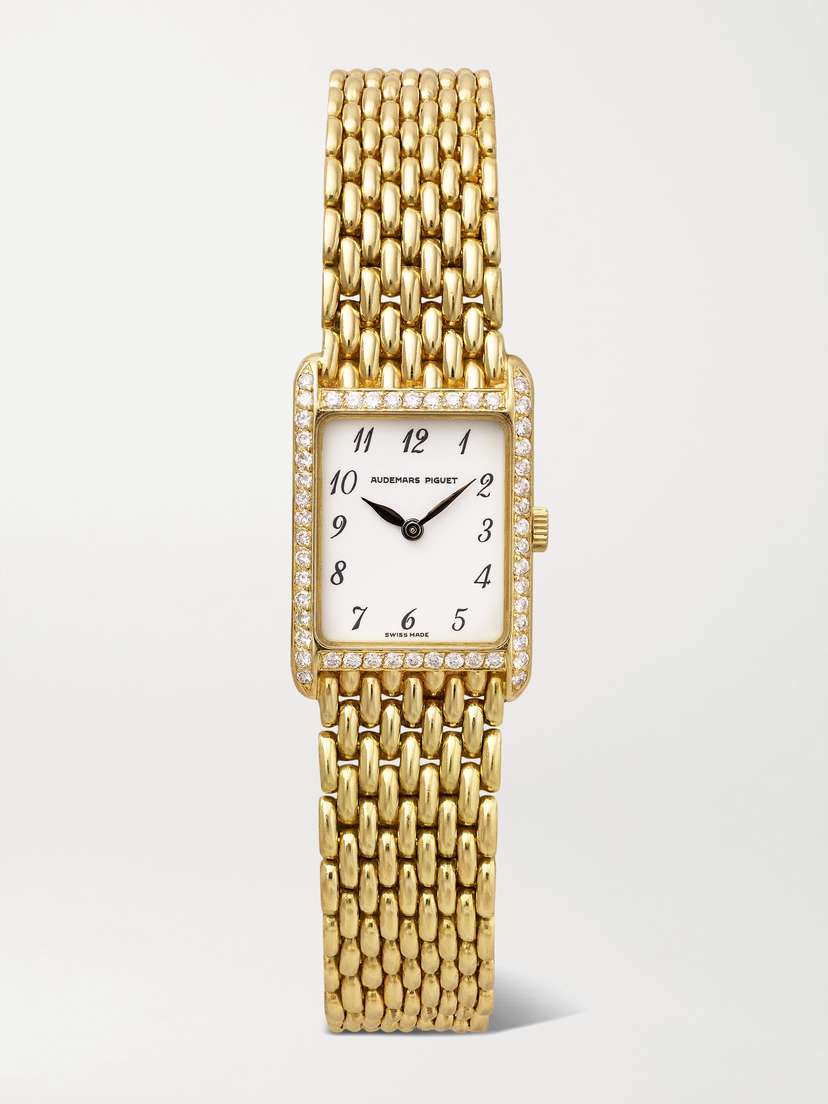 Stephanie Windsor + Audemars Piguet 1980s 25.4mm 18-karat Gold Diamond Watch