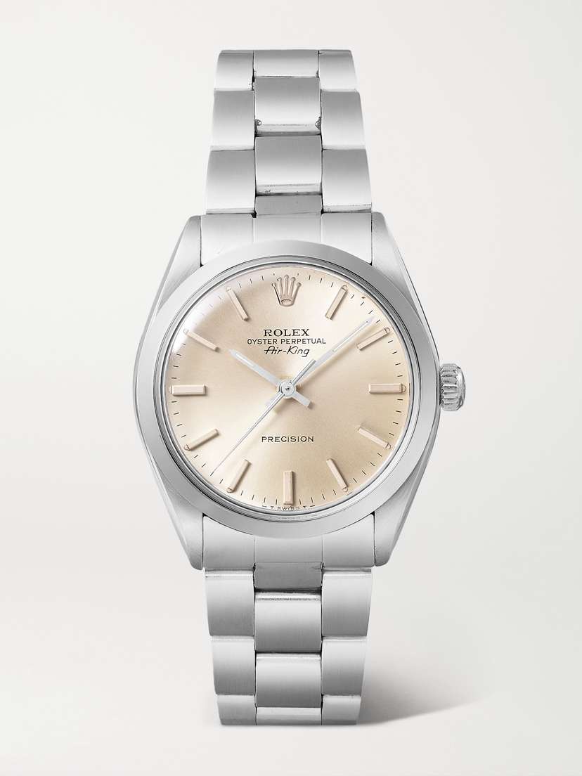 Stephanie Windsor + Rolex Vintage 1983 Air-king 5500 Oyster Perpetual Automatic 34mm Stainless Steel Watch, Ref. No., 5500