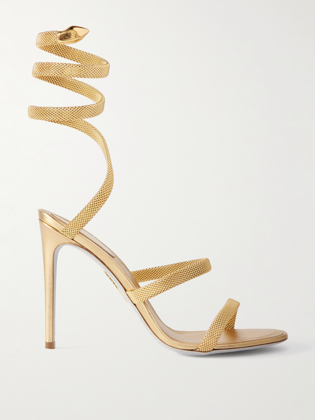 René Caovilla Heeled Sandals Rene Caovilla Woman Color Gold In Grey