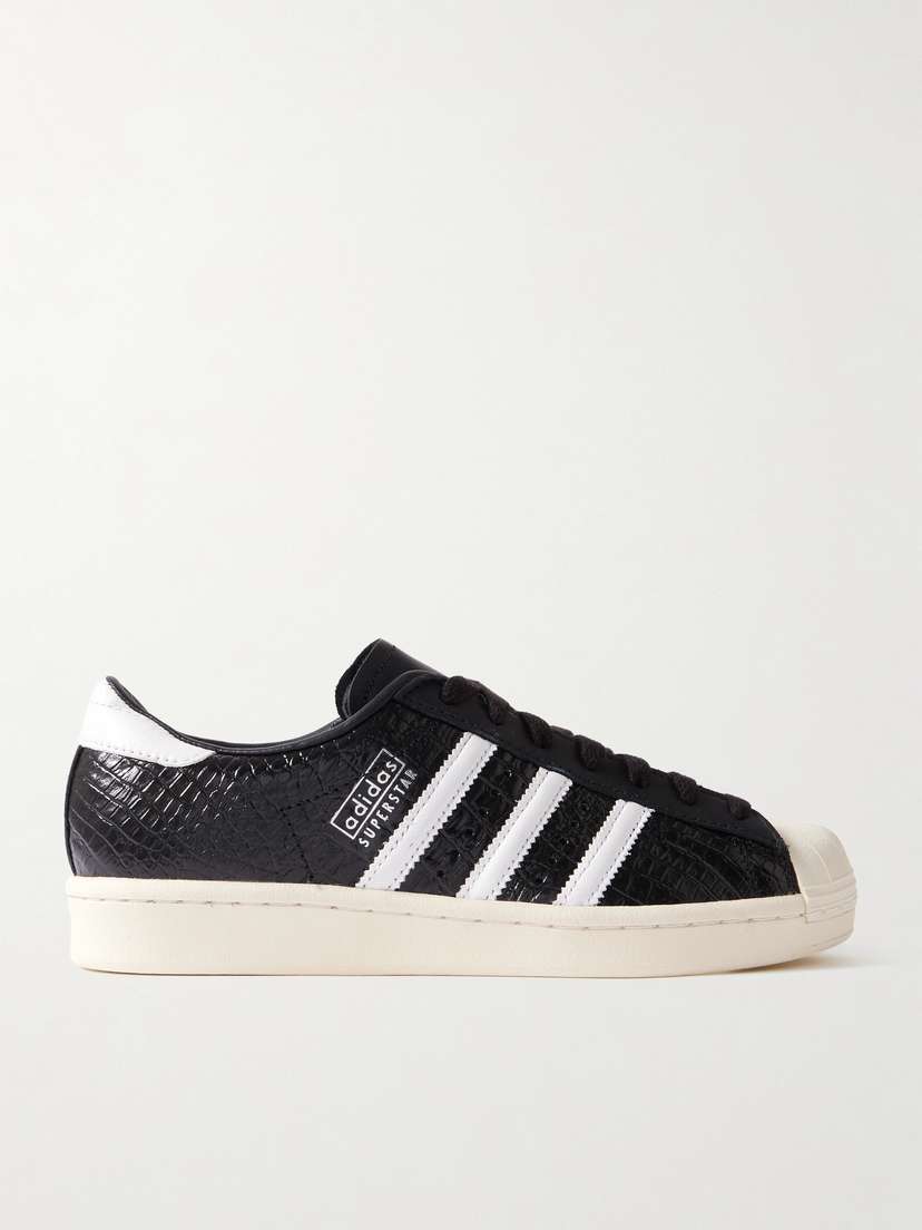 adidas Originals Superstar Vintage Croc-effect Leather Sneakers