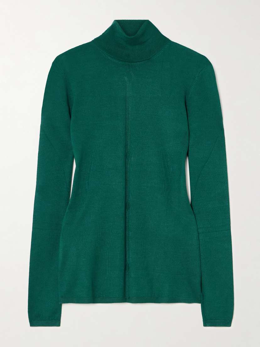 Gabriela Hearst Steinem Cashmere And Silk-blend Turtleneck Sweater