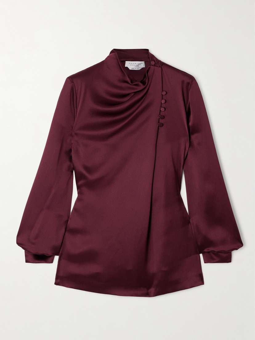 Gabriela Hearst Marcelina Silk-satin Blouse
