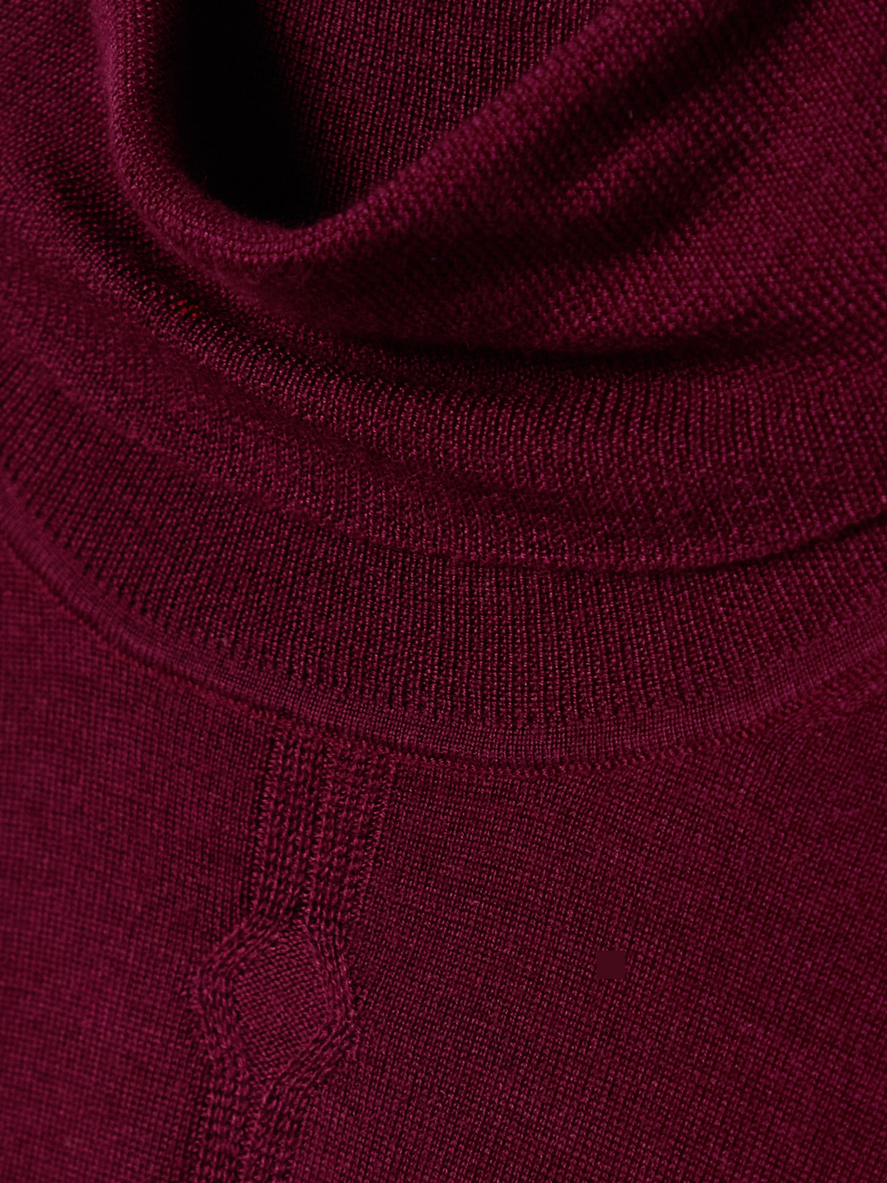 Gabriela Hearst Steinem Cashmere And Silk-blend Turtleneck Sweater In Burgundy