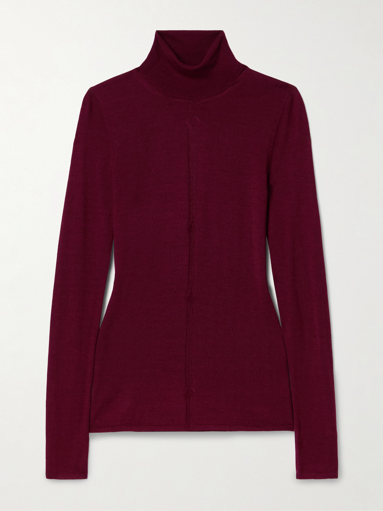 Gabriela Hearst - Steinem Cashmere And Silk-blend Turtleneck Sweater - Burgundy