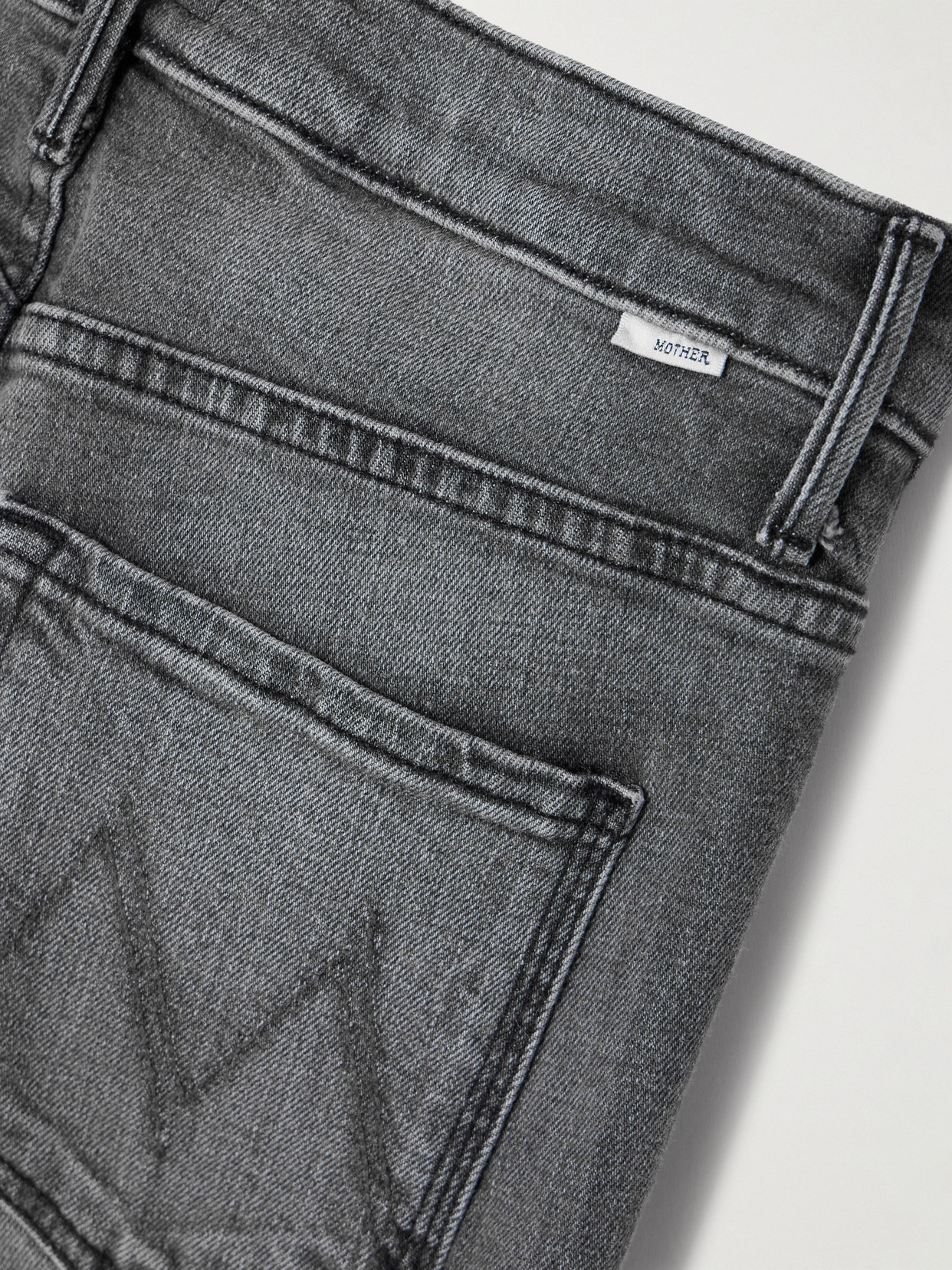 Mother Weekender Boot-cut Jeans In Wanted In Gray