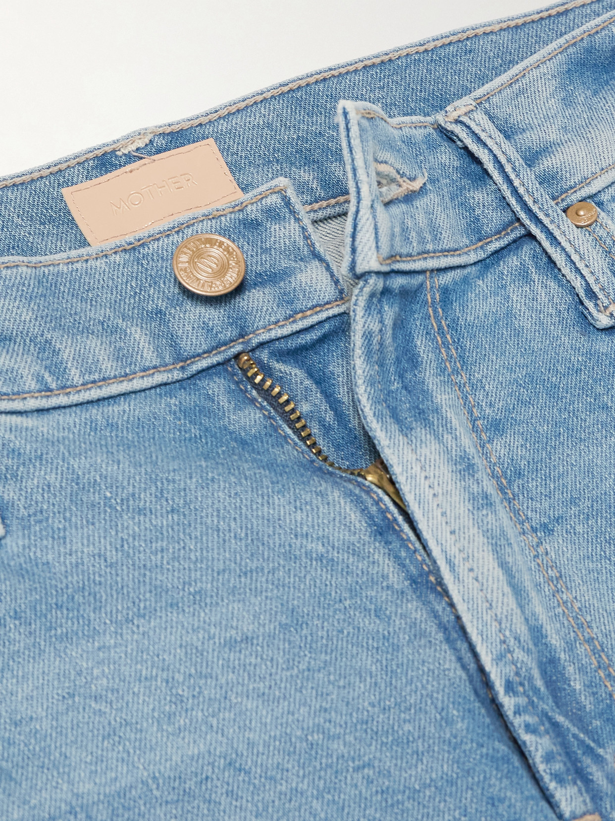 Mother The Doozy Flare Jeans In Blue