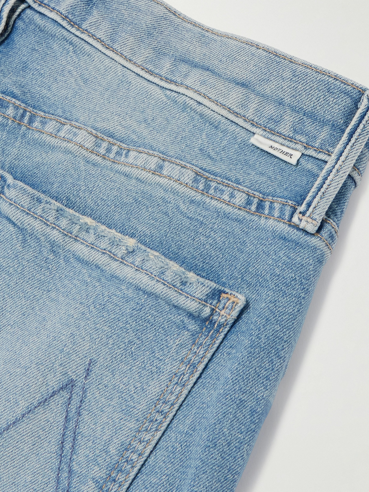 Mother The Doozy Flare Jeans In Blue
