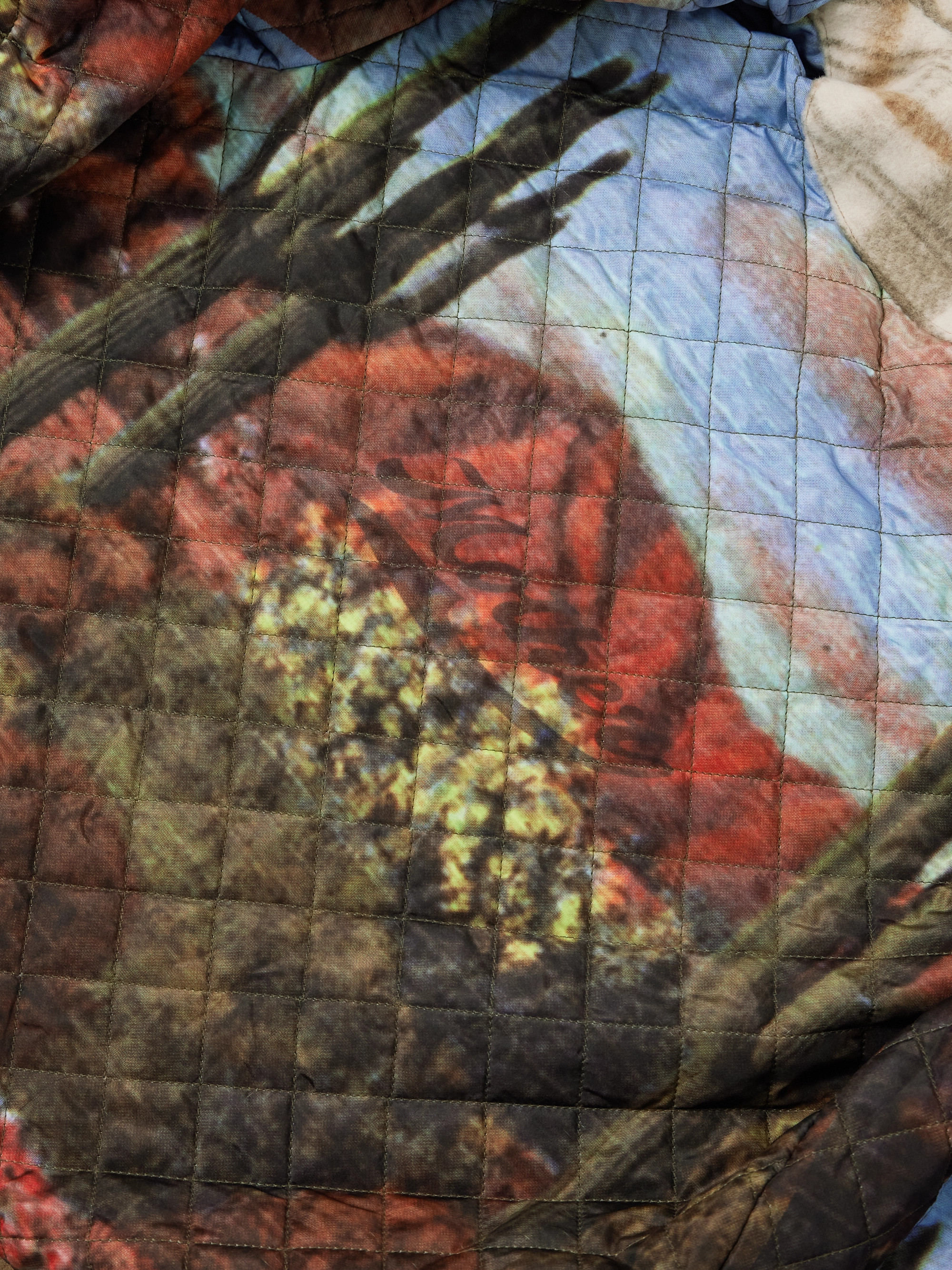 MOTHER After School faux suede-trimmed checked fleece jacket