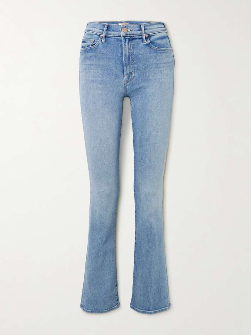 Mother The Outsider Sneak Mid-rise Flared Jeans