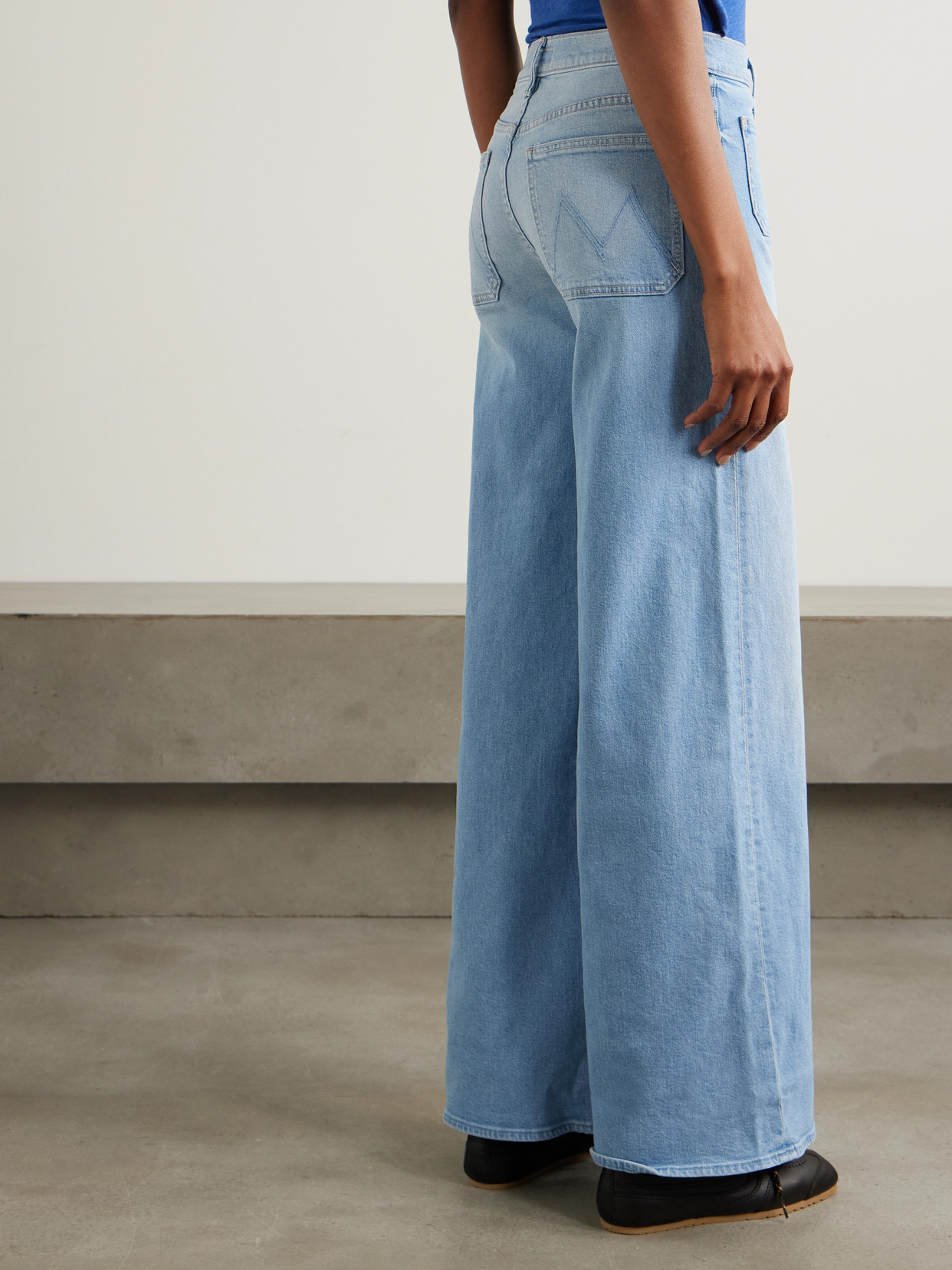 Mother The Patch Pocket Undercover Sneak Friendly Reminder Pants In Blue