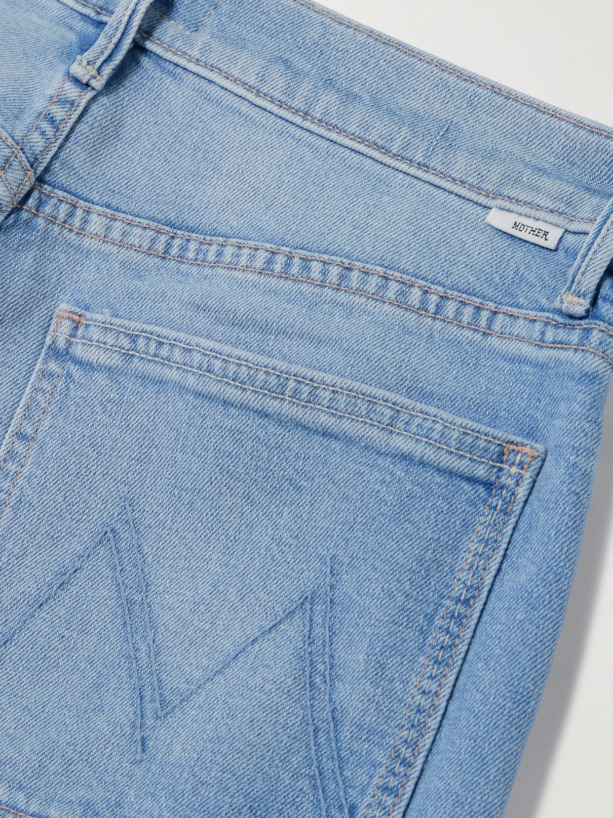 Mother The Patch Pocket Undercover Sneak Friendly Reminder Pants In Blue