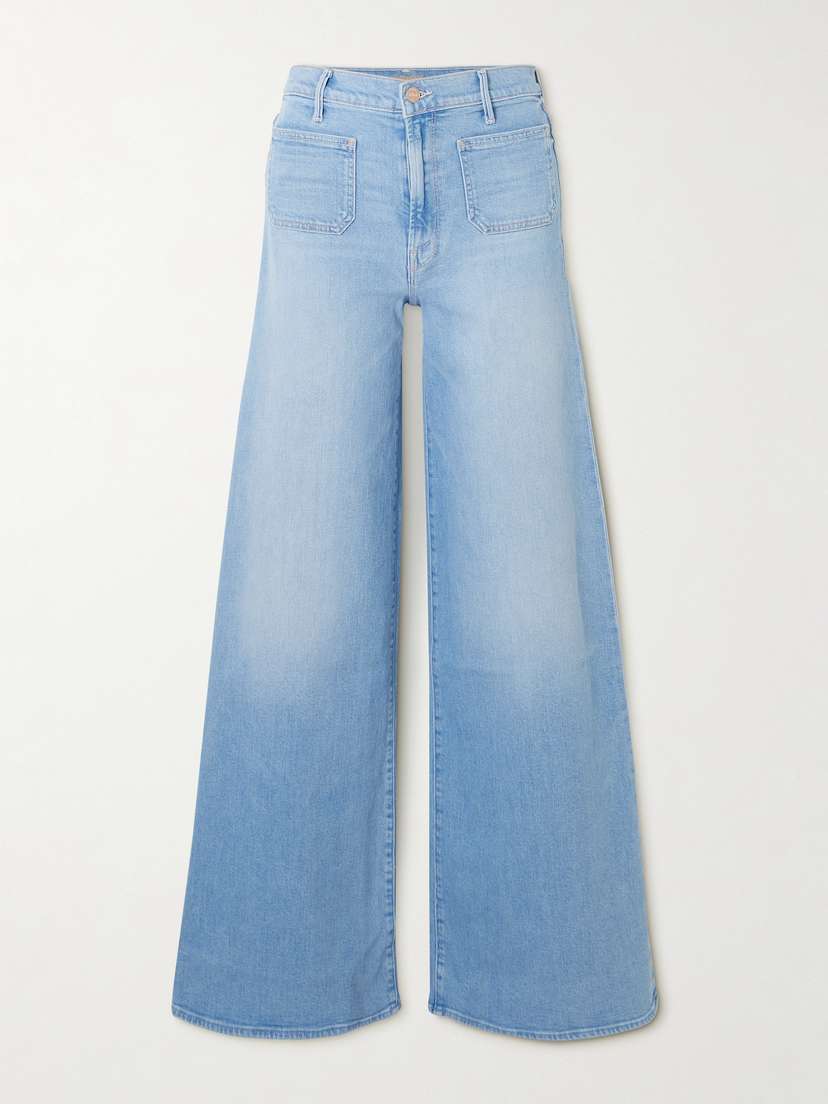 Mother The Patch Pocket Undercover Sneak High-rise Wide-leg Jeans