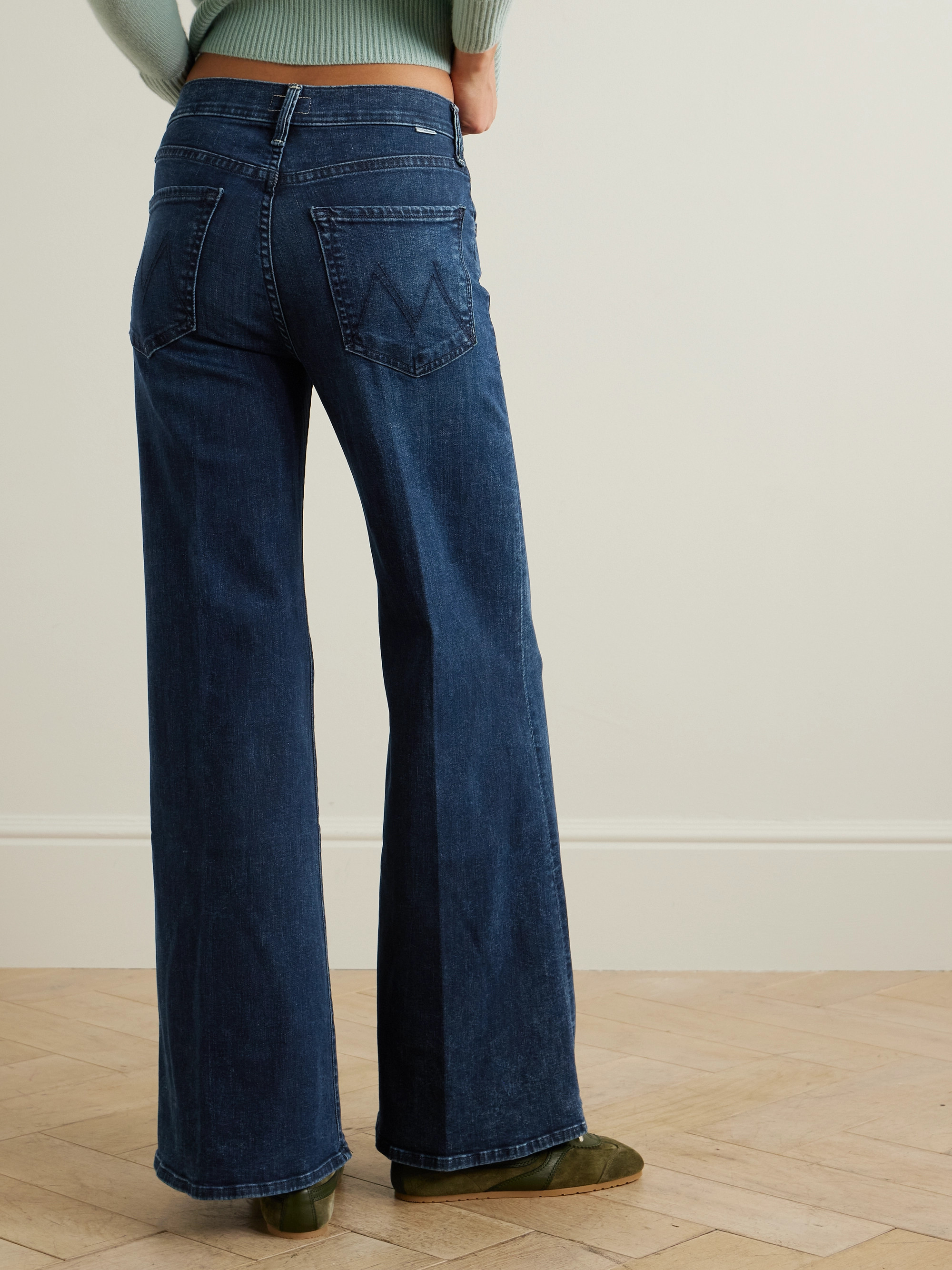 MOTHER The Tomcat Roller Sneak high-rise wide-leg jeans thumbnail