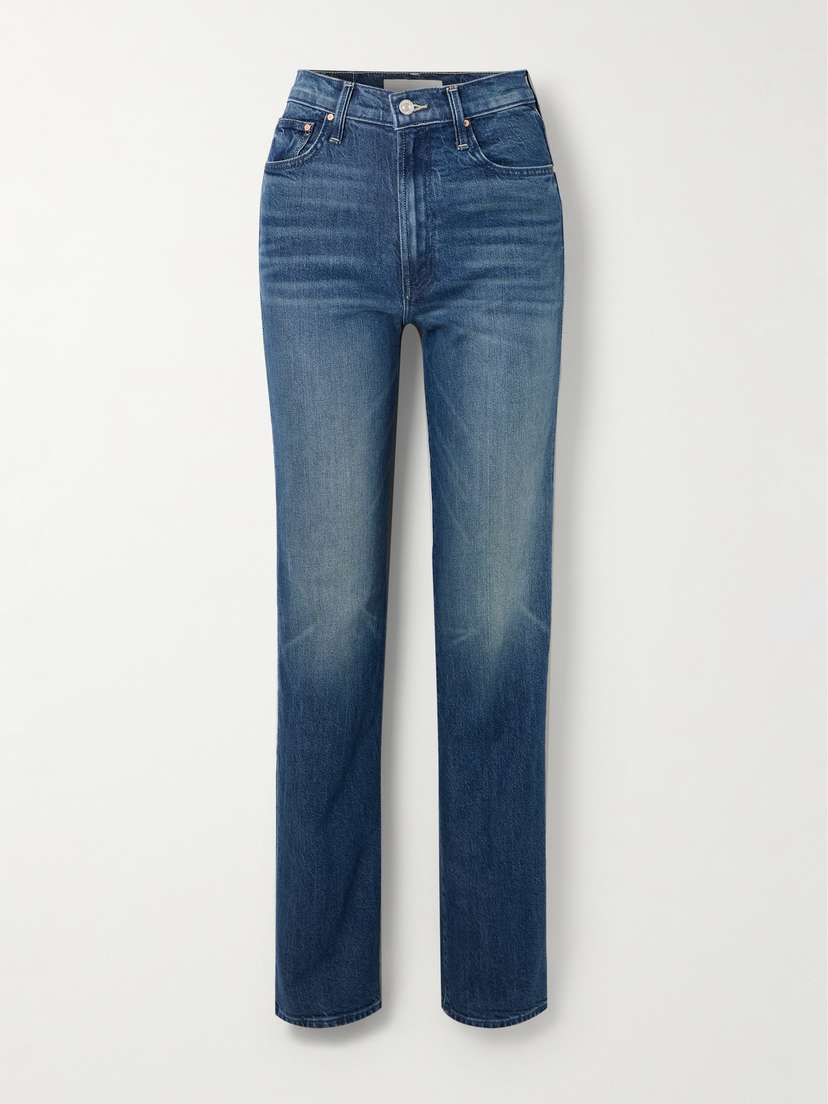 Mother The Rambler Zip High-rise Wide-leg Jeans