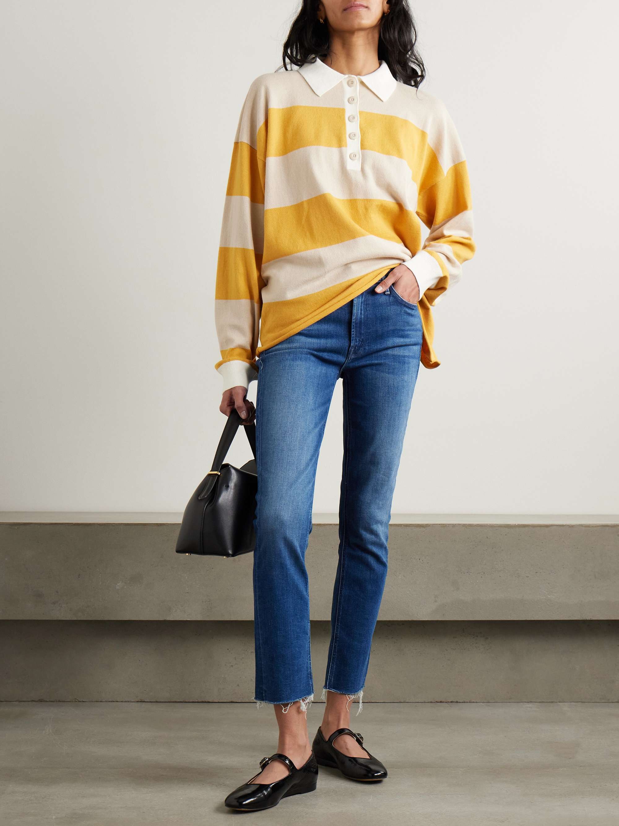 The Dazzler Ankle frayed mid rise straight leg jeans