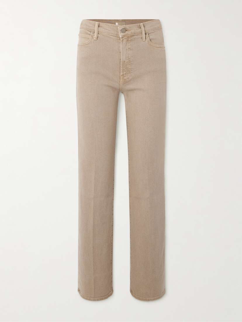 Mother The Kick It High-rise Straight-leg Jeans